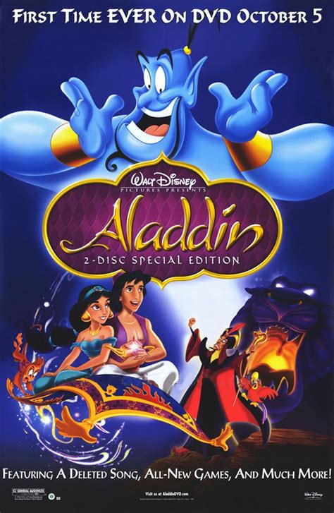 aladdin 1992 dvd|More.